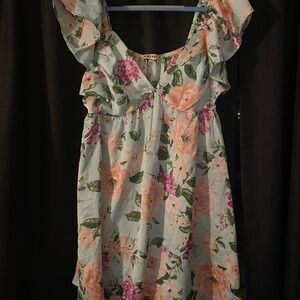 Floral Ruffle Dress